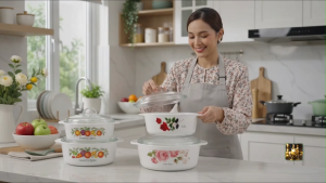 1.5L / 2.5L OPAL GLASS QUALITY HEAT RESISTANT CASSEROLE WITH LID LZ02098CS