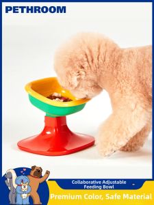 Adjustable Height & Angle Neck Protection Pet Bowl