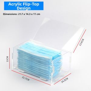 XYBP | Dustproof Portable Acrylic Mask Storage Box