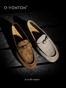 Q.VONTON | Retro Loafers Suede Leather