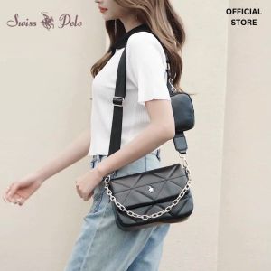 Swiss Polo Ladies Quilted Sling Bag - Multi Colour HJJ 1677