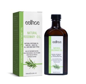 Eelhoe Hair Growth Essential Oil Rosemary Hair Strengthening Oil Nourishing Repair Damaged Split Ends and Dry Prevent Hair Loss Strengthens Hair Care Serum Anti-frizz Fast Growing Hairs Smooth Essence Oil Hair Beauty Care