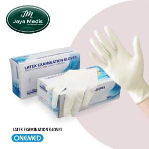 Sarung Tangan Latex Examination Gloves Lightly Onemed 100pcs