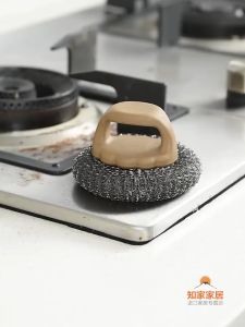 Stainless Steel Pot Brush with Handle Kitchen Cleaning Utensils Heavy Duty Multipurpose Berus Besi Dawai Periuk Dapur