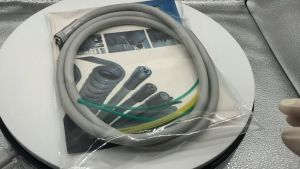 Dental Handpiece Tube with 2/4 Holes High Without Connector Two Holes Silicone Pipe Plastic and Metal Material