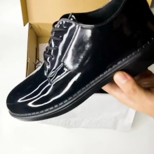 Sepatu PDH Pantofel TNI Hitam Mengkilap Dinas Kantoran Tampila Elegant Sole Kuat Dan Anti Slip