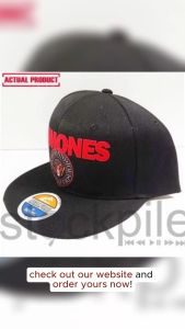 RAMONES ROCK N ROLL BAND SNAPBACK BLACK CAP