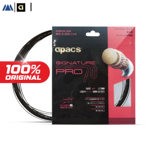 APACS Signature Pro 70 Badminton Racket String Super Durable High Power Spin & Control - Original Made in Malaysia