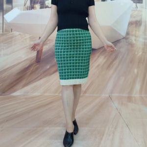 Váy Ngắn Dệt Kim Co Giãn Ôm Vừa Vặn Thời Trang Nữ Mùa Thu Đông Váy Ngắn Nửa Thân Váy Chữ a Cạp Vừa Chất Liệu Polyester