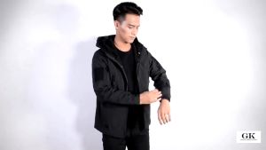 2025 Sharkskin Soft Shell Hooded Jacket Windproof kalis air Camping Hiking memburu jaket Stretch Fleece Sportswear