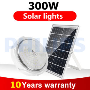 1000W solar ceiling light with solar panel indoor ceiling lamp upgrade LED IP67 Waterproof with remote