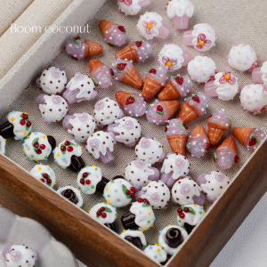 สร้อยข้อมือลูกปัดแก้วแฮนด์เมด DIY ลูกกลมระยิบระยับ สร้อยข้อมือโทรศัพท์มือถือ เครื่องประดับ ชิ้นส่วน อุปกรณ์งานฝีมือ