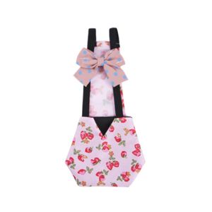 Pet Diapers Chicken Print Pattern Bow Clothes Pet Supplies Diapers Pet Accessories Bedding & Litter Accesorios Mascotas