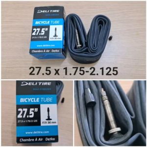 Ban Dalam 27.5 x 1.75 1.95 2.00 2.125 Merk Deli Tire Ukuran Size 27.5 x 1.75-2.125 Tube Delitire Presta Valve
