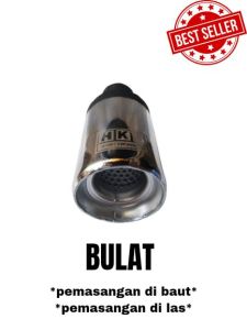 Knalpot mobil murah Racing variasi buntut suara halus BULAT