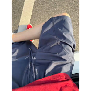 Ice Silk Mens Shorts Summer Thin Sporty American Style Quick Dry Tactical Pants Casual Youthful Four-Fifths Length Shorts