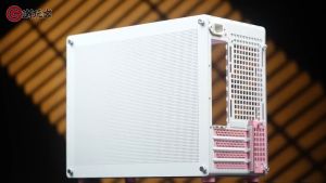 เคส เล็กหรู สีขาว ชมพู มีหูหิ้ว มือ1 Jonsbo Z20 White Pink MicroATX mini Case