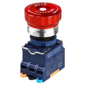 LANBOO | Emergency Stop Button IP65 Waterproof Fast Plug Metal Plastic Self-Lock