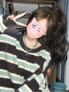 เสื้อสเวตเตอร์ถักขนกระต่ายคอตตอนแขนยาวทรงหลวมสำหรับผู้หญิงในฤดูใบไม้ร่วงและฤดูหนาว เสื้อคลุมกันหนาวแบบสวมหัว