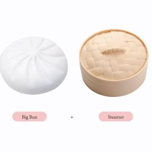 Simulation Steam BIG Bun Pau Stress Relief Squishy Toy Squeeze Toys Children Adult Stress Relief Soft Toy