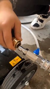 High Pressure Washer Ball Valve Kit with 3/8 or 1/4 Inch Quick Connector for Power Washer Hose Control Water Flow Switch