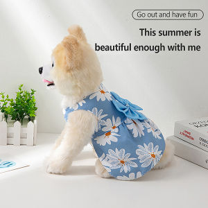 HATELI ชุดเดรสสำหรับสุนัขชุดสัตว์เลี้ยงลูกหมาลูกแมวกระโปรงเจ้าหญิงชิวาวาน่ารักสำหรับสุนัขขนาดเล็กและขนาดกลางชุดเดรสแต่งงานสัตว์เลี้ยงติดโบว์สุนัขชิสุตุ๊กตาเสื้อผ้าเสื้อผ้าหน้าร้อนฤดูใบไม้ผลิ