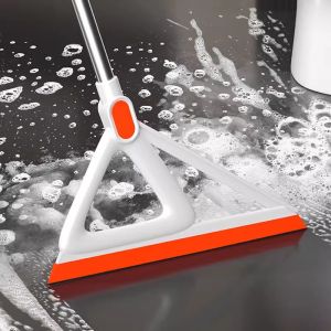 New 2025 Multi-Functional Magic Broom Silicone Floor Cleaner Hair Sweeping Water Scraper Bathroom Stainless Steel Household Tool
