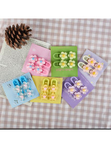 Adorable Princess Hair Clips for Girls Baby Hair BB Bows Sweet Side Bangs Hairpins Childrens Floral Hair Accessories