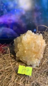 đá Thạch Anh Bông hoa vàng tự nhiên lắp lánh tài lộc mã 347