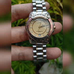 ALBA V732-X014 Silver Gold Tone Second Original | Jam Tangan Pria Preloved