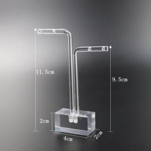 Acrylic Organic Glass Jewelry Display Stand Earring Studs Hoop Earrings Jewelry Accessories Silverware Organizer