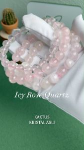 KAKTUS Kristal Asli Icy Rose Quartz Crystal Bracelet