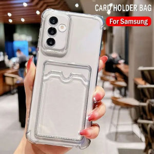 Silicone Card Holder Phone Case For Xiaomi Redmi Note 13 Pro 5G 12 11 10 9 9s 10s 11s Redmi 14C 13C 12C 10C Cald Slot Cover