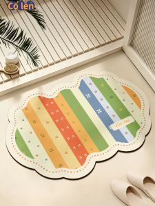 JIAYOUYA | Thảm Phòng Tắm Phong Cách Dopamine Đơn Giản Chống Trượt Chống Bẩn Thấm Nước Hút Ẩm Nhanh Khô