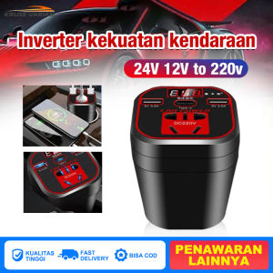 Promo Power Car Inverter 12V 24V AC EU Plug 5V USB Charger T 200W/Compact Power Car Inverter 200W 220V