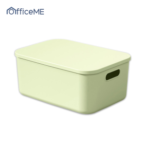 กล่องพลาสติก กล่องเก็บของ กล่องเก็บของพร้อมฝา กล่องเก็บของอเนกประสงค์ storage box มี 3 สี น้ำหนักเบา ทนทาน เก็บของได้เยอะ OfficeME