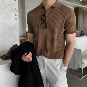 YOULIN | Icy Silk Knitted Stylish Polo T-Shirt