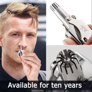 Manual Nose Hair Trimmer Stainless Steel Nose Hair Remover Portable Nose Hair Trimmer