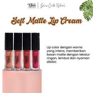BISA COD SOFTMATTE LIP CREAM GBEE GLOW BEAUTY ORIGINAL BPOM