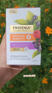 ชา ทไวนิงส์ 18 ซอง Twinings Live Well Immune Support + Tea Bags 20 Pack