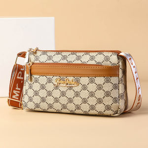 Fashionable Printed Large Capacity Womens Crossbody Bag Trendy Mobile Phone Bag Single Shoulder Bag Practical All-Match