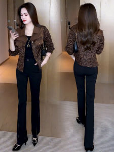 YOUFAN | Fashionable Youthful Loose Leopard Print Short Jacket