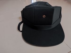 Mũ Mềm Đen Nhạt CSCĐ Có Dây Đeo Cằm Chất Liệu Chuẩn