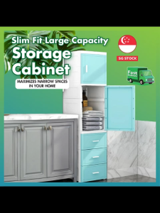 25/35cm Wide Slim Narrow Cabinet With Drawers Kitchen Bathroom Bedroom Sturdy Wheels