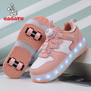 Flashy Four-Wheel Roller Skates Kids