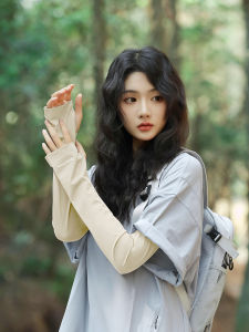 BILLI ZILLY | Womens Summer Outdoor Travel Loose Breathable UV Protection Ice Silk Sleeve Covers For Driving And Cycling Arm Protector