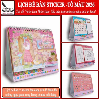 Lịch để bàn 2026 quá trời xinh luôn