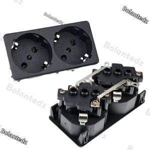 Ổ Cắm Điện Âm Bàn Kiểu Đức 250V 16A Tích Hợp UPS Chuẩn EU Kiểu Pháp Chất Liệu Đồng