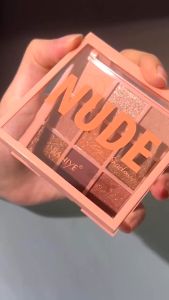 SANIYE Nude Eye Shadow E0924 | 9 Warna Eyeshadow Palette Waterproof Nude Glitter | FUFUMISE