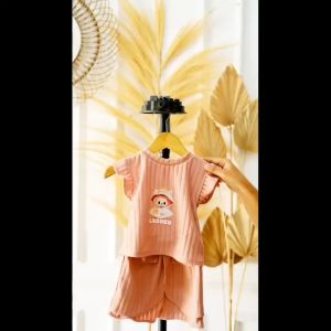 One Set Anak Perempuan Knit Karakter Labubu Usia 6BLN-4THN